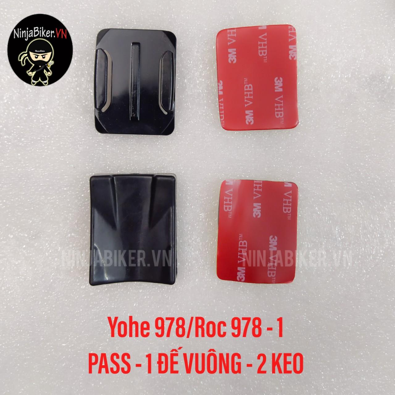 Pass gắn cằm các dòng chuyên dụng( 1 pass+ 1 đế vuông+ 2 keo)