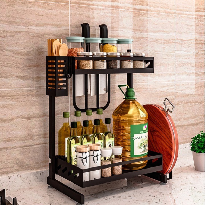 Kệ nhà bếp , kệ gia vị inox 304 loại 2 tầng,3 tầng