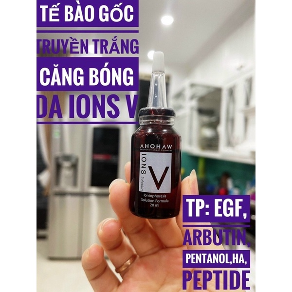 Hộp 20 lọ tế bào gốc Ahohaw IONS V Solution