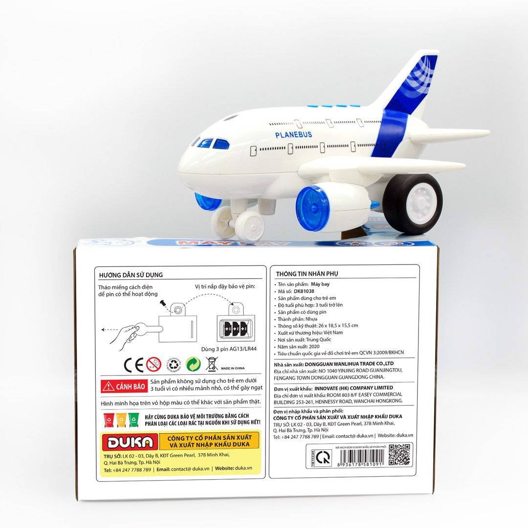 Đồ Chơi Duka Máy bay DK 81038
