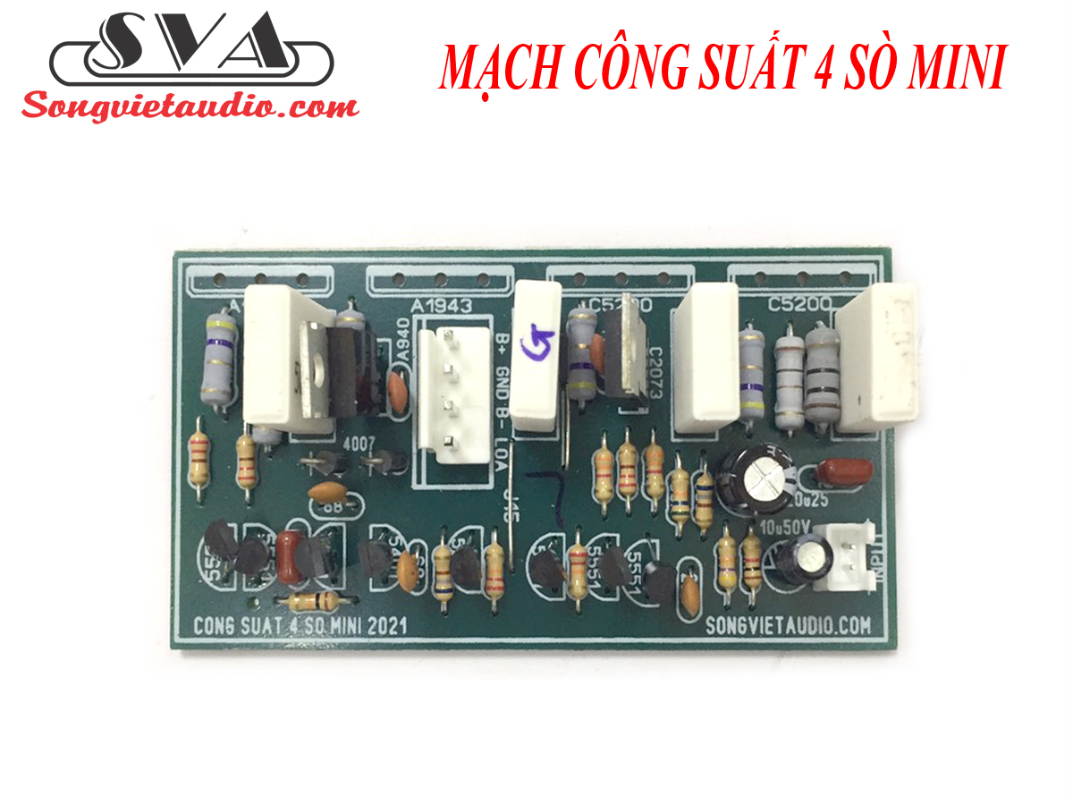 MẠCH CÔNG SUẤT 4 SÒ MINI (1 KÊNH) - 1 MẠCH
