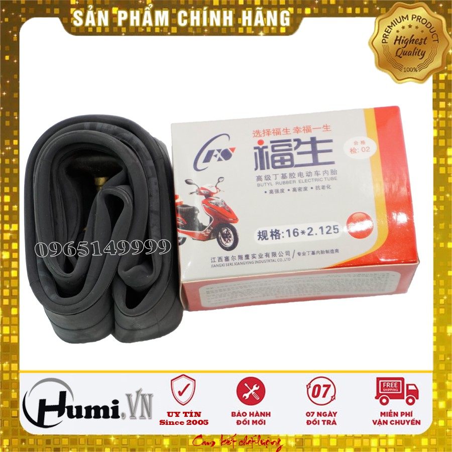 [ HÀNG CHÍNH HÃNG ] Săm Xe Đạp Điện 16x2.125 Nhập Khẩu, Siêu Bền