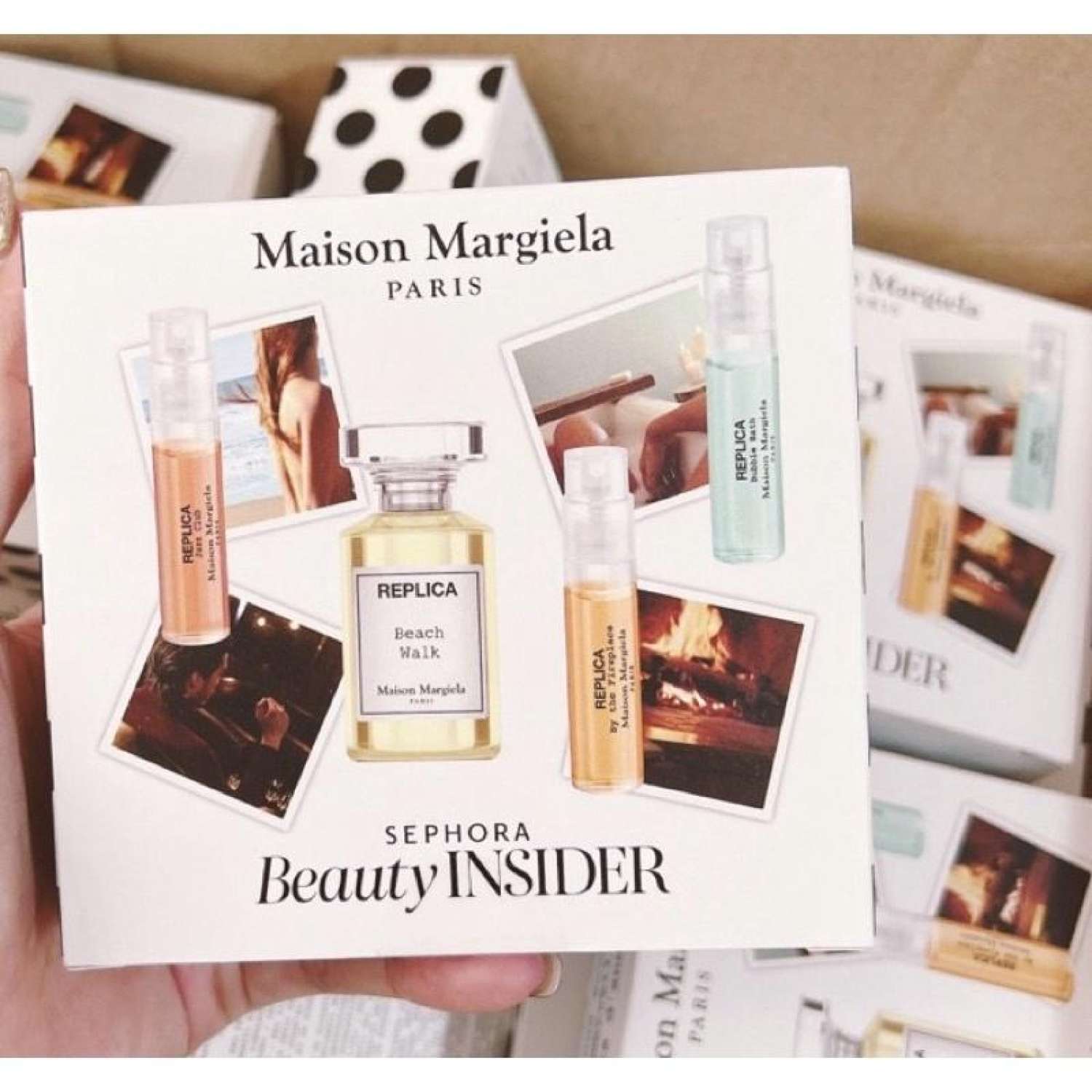 Set Nước Hoa Replica Beach walk 7ml Mini 4 món (Jazz Club 1.5ml, Bubble Bath 1.5ml, Vial By the Fireplace 1.5ml)