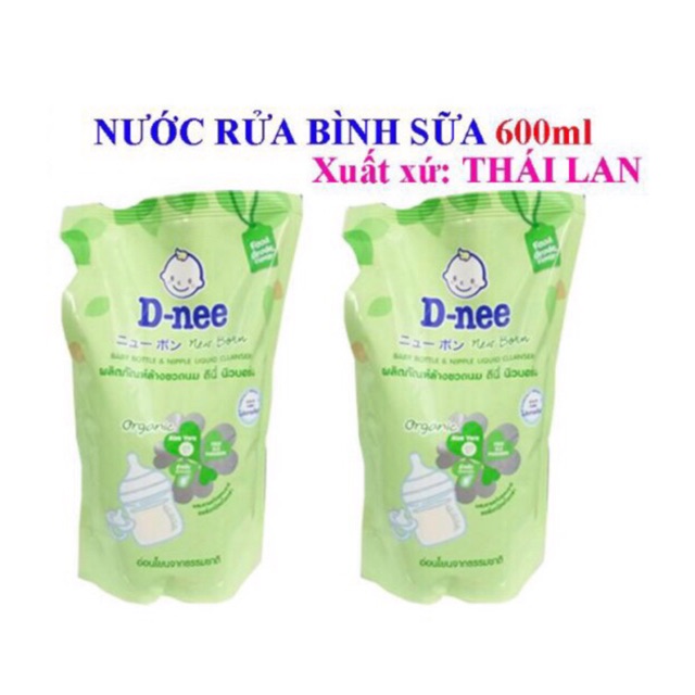 NƯỚC RỬA BÌNH SỮA VÀ RAU QUẢ DNEE 600ML THÁI LAN