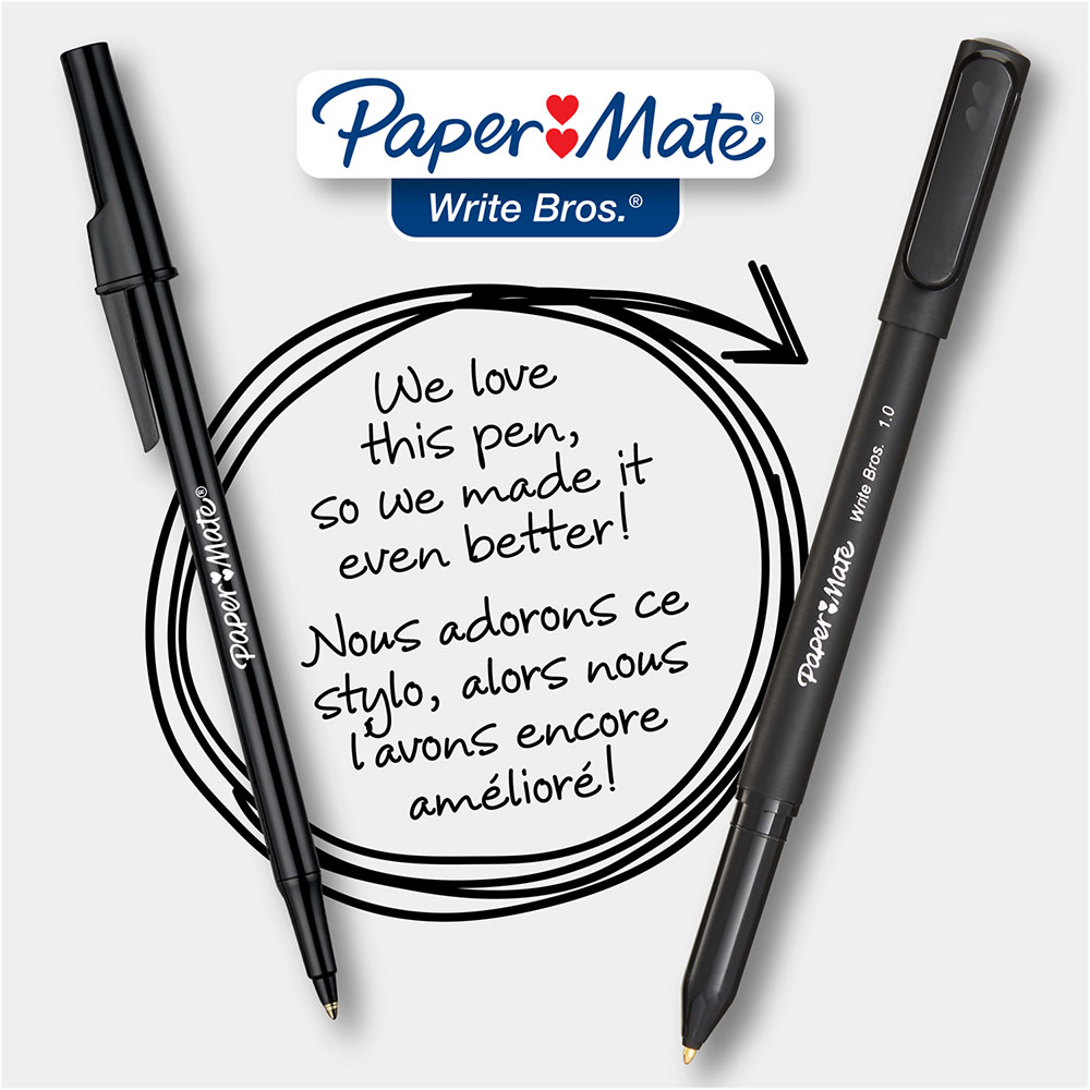 [MÀU LẺ] Bút bi Paper Mate Write Bros 1.0mm