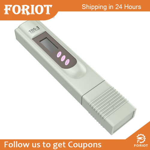 Foriot 1-9990ppm TDS-3/TEMP 3V water quality testing three-key with temperature pen water purifier test pen