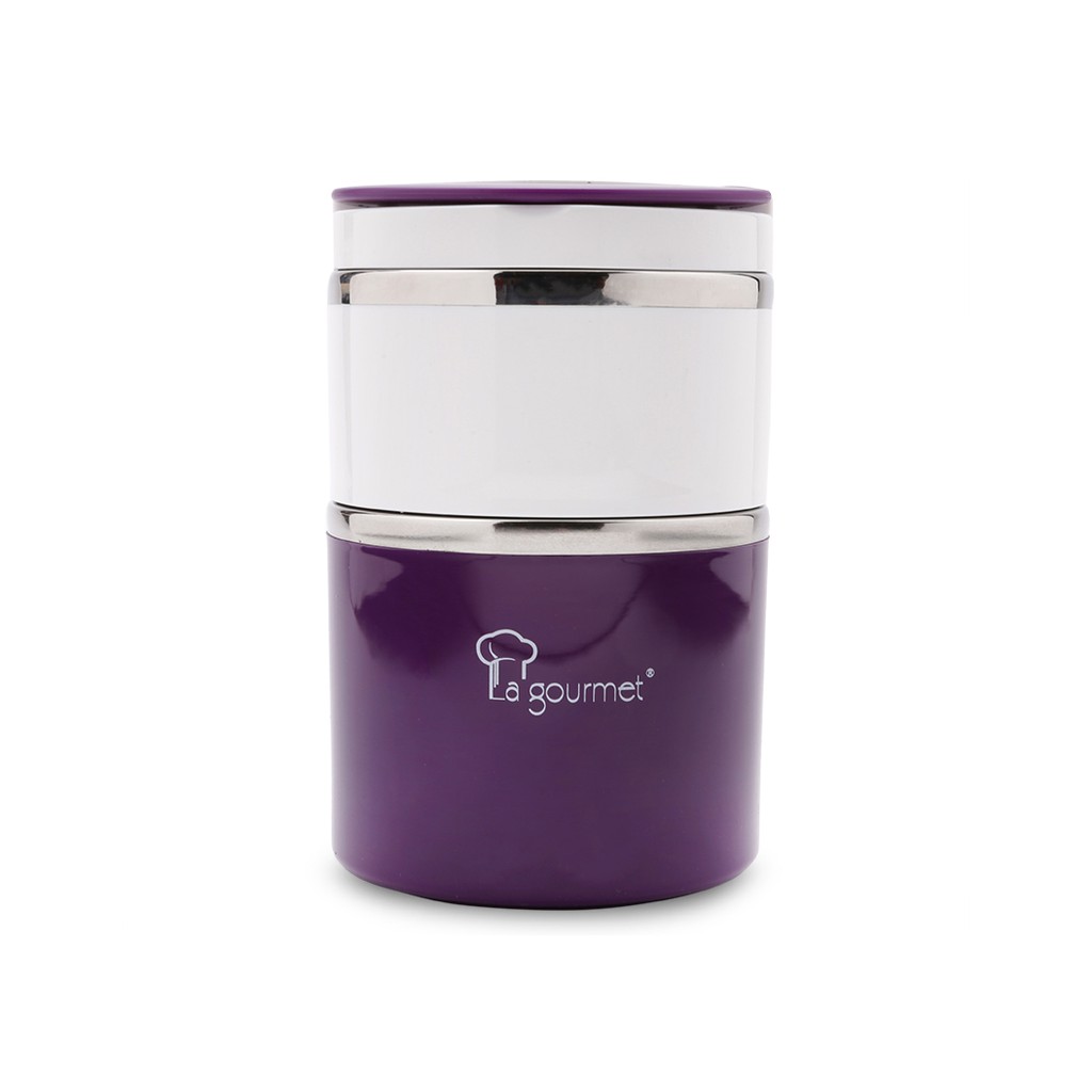 Camen Đựng Cơm 2 Ngăn La Gourmet Pack To Go 930ml (Tím)