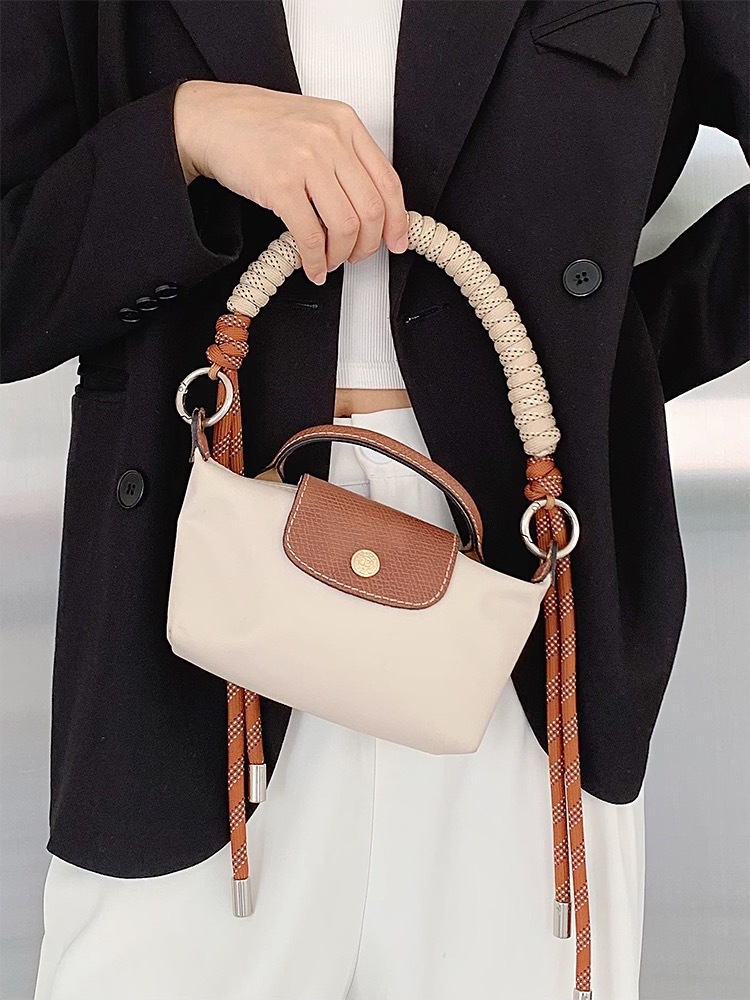 Originality hand workshop Evelyn mini package braided rope with modified handbag martial bag straps underarm bag chain accessories