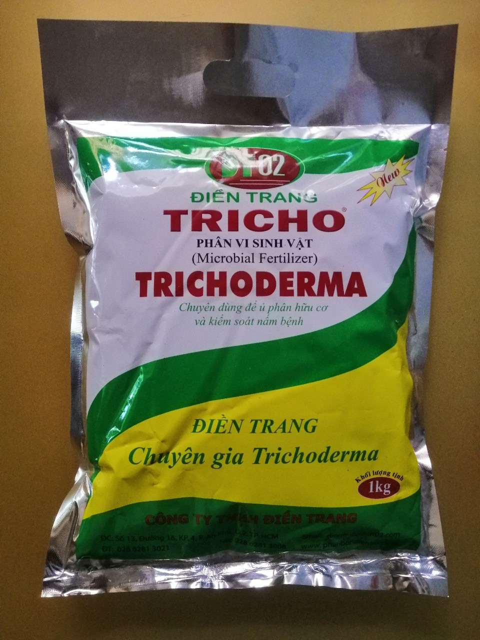 GÓI 1 KG - PHÂN VI SINH TRICHODERMA ĐIỀN TRANG - DÙNG Ủ PHÂN HỮU CƠ