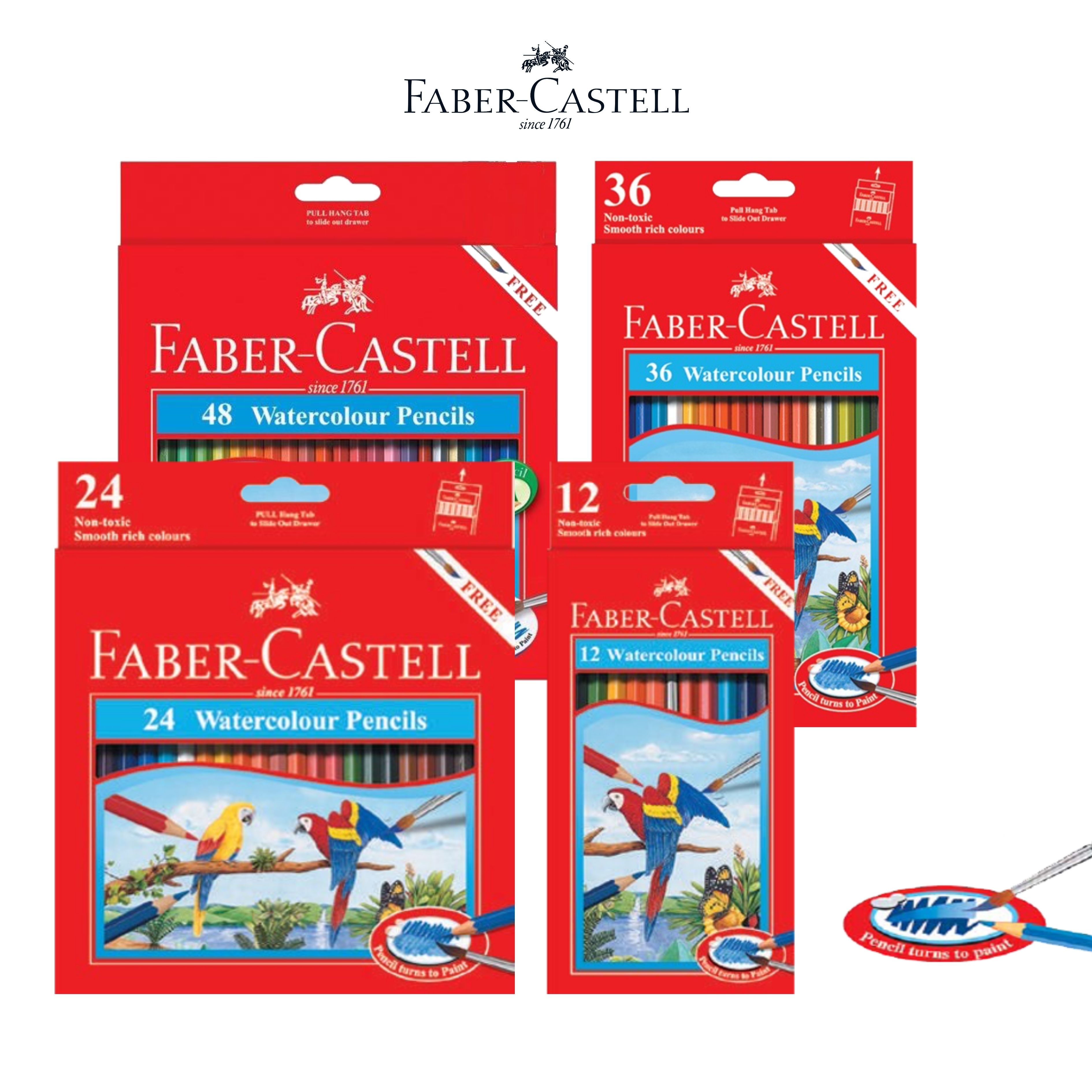 [OFFICIAL] Chì Màu Nước Parrot Faber-Castell