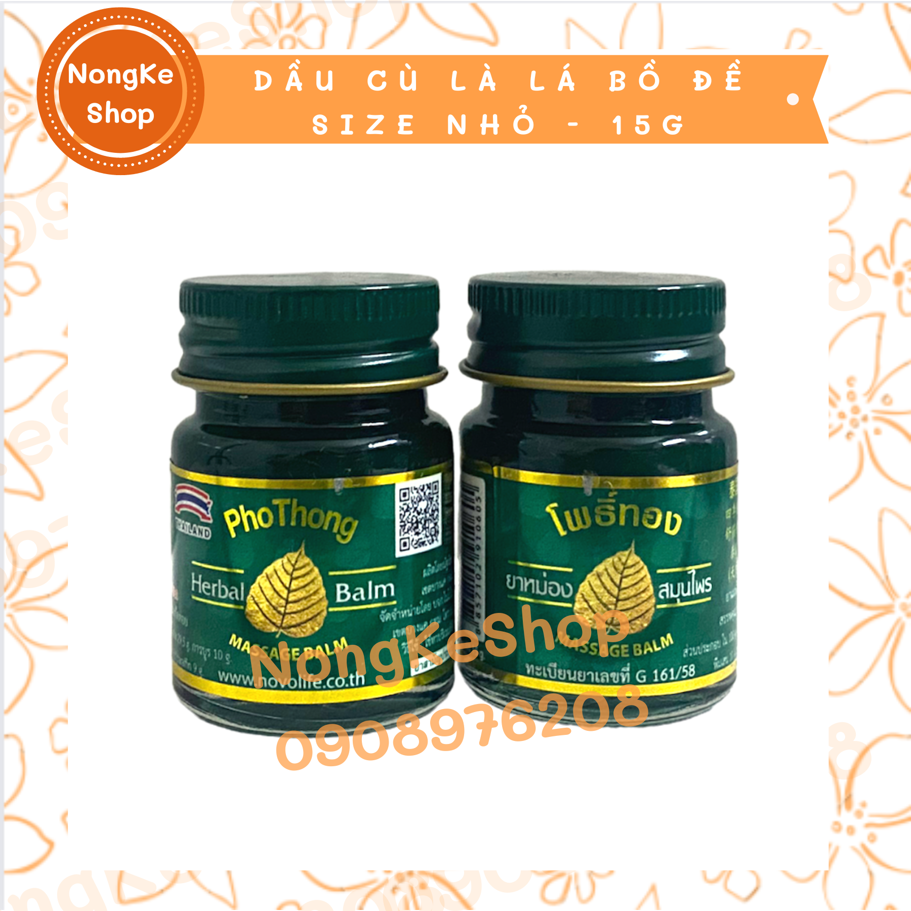 Dầu cù là lá bồ đề 15gr thái lan