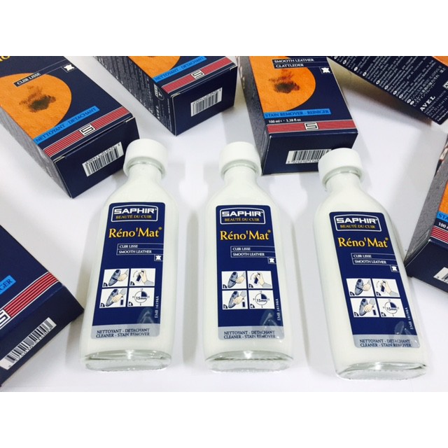 Saphir RenoMat 100ML - dung dịch làm sạch giày da cao cấp