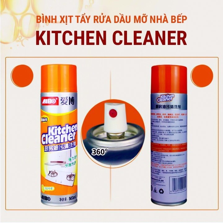 BÌNH XỊT TẨY RỬA DẦU MỠ NHÀ BẾP