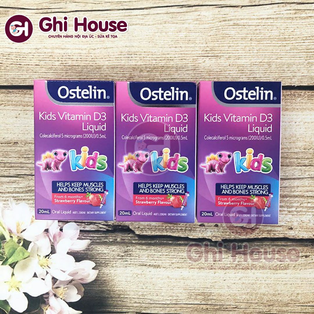 [HCM]Vitamin D3 Ostelin liquid cho bé