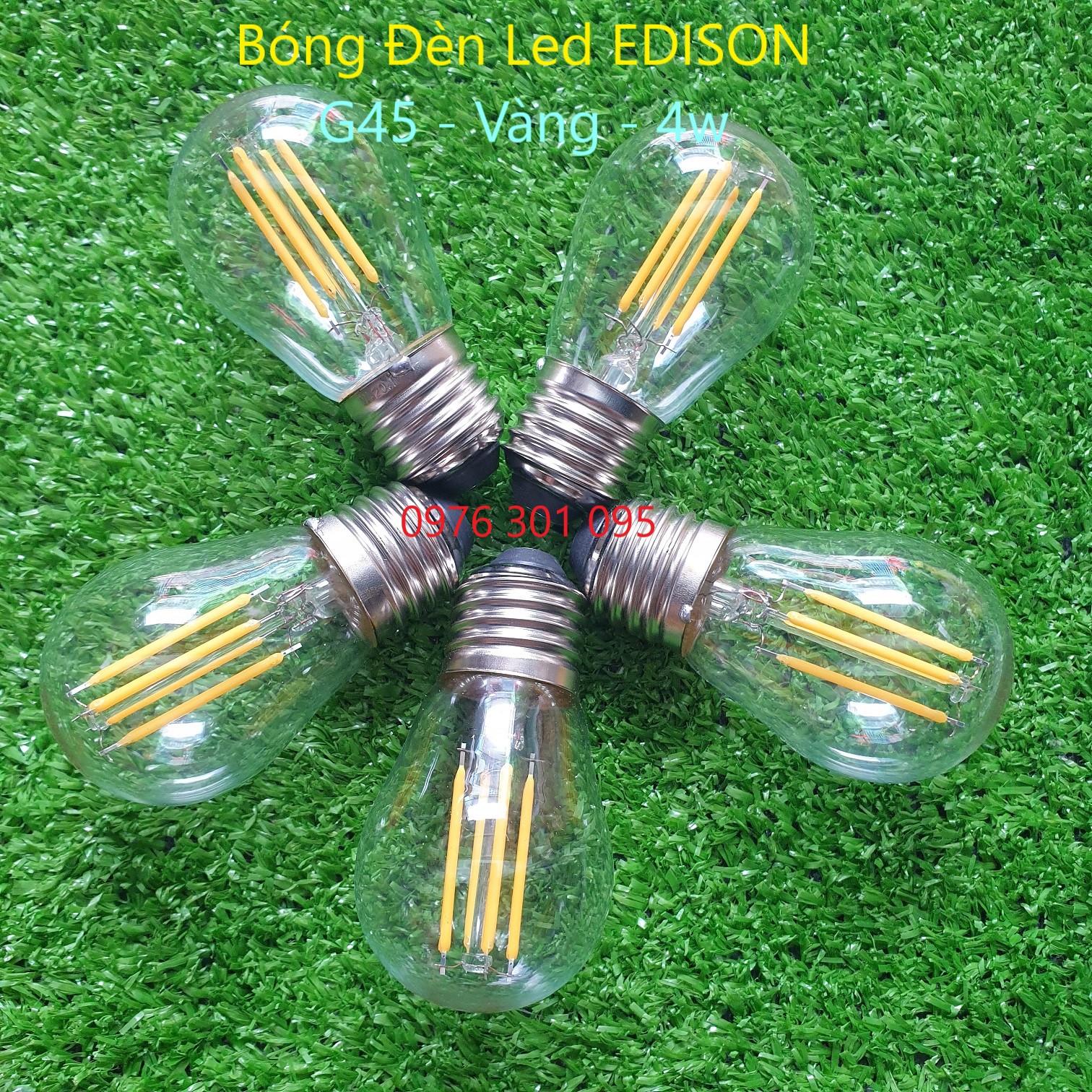 [Combo 2] Edison G45 Led Light Bulb [Imitation Incandescent]