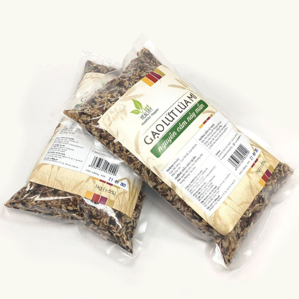 Gạo lứt lúa mì nguyên cám nảy mầm 1kg