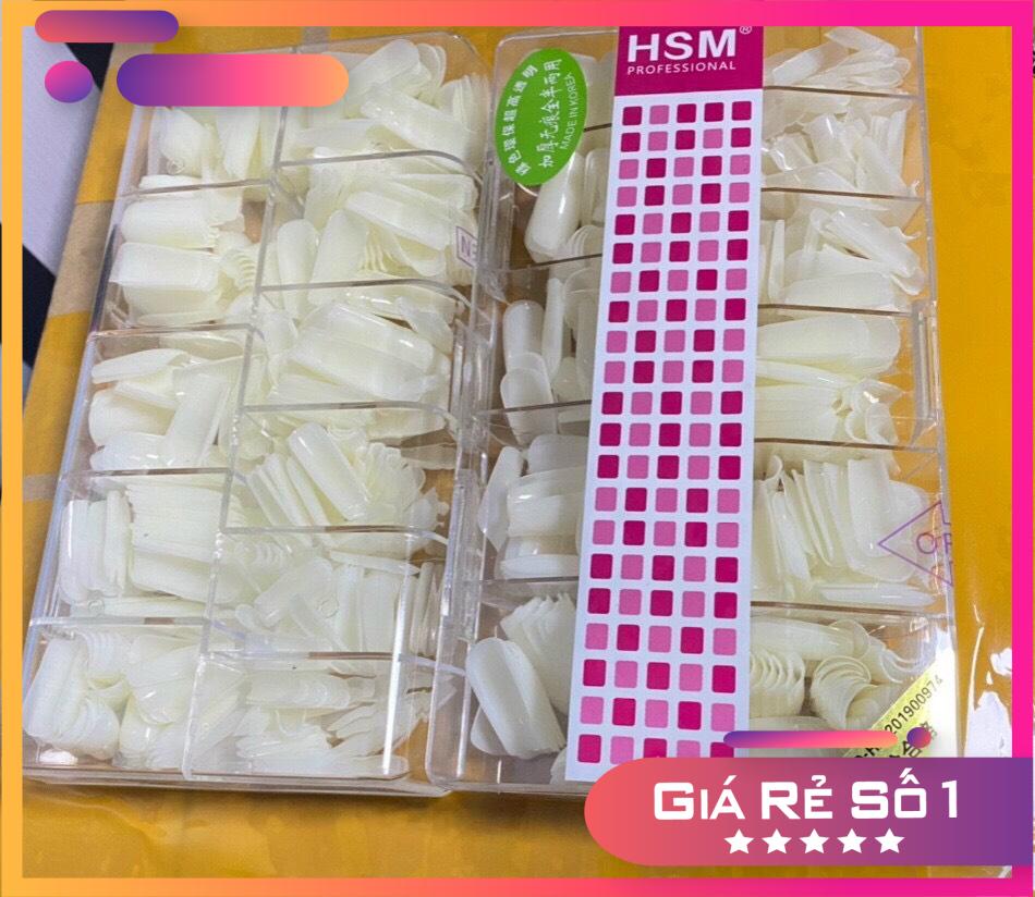 Móng up HSM vuông đục ,Hộp 500 móng - Nail 937