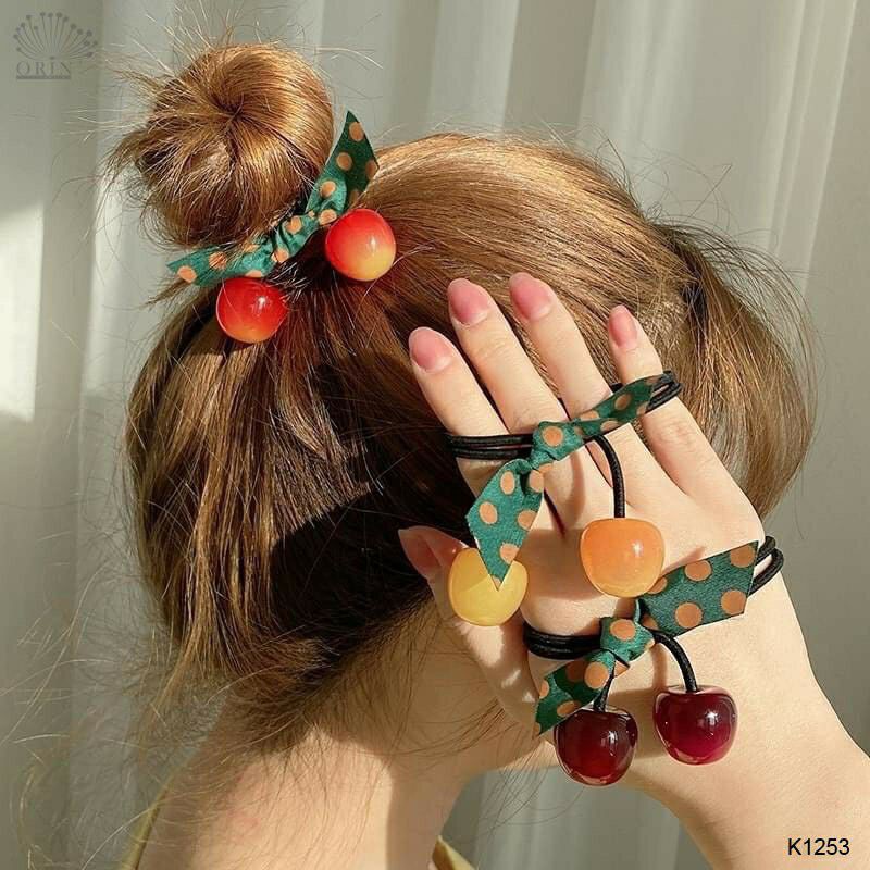 Hair ties cute cherry
