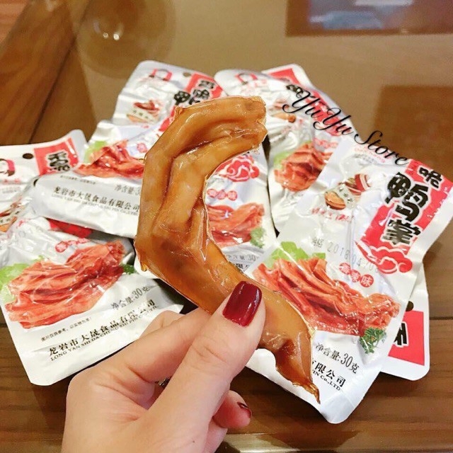 Compo 30 bịch Chân vịt cay dacheng loại to 32gr x 30- đồ ăn vặt nội địa Trung Quốc - hkfoods