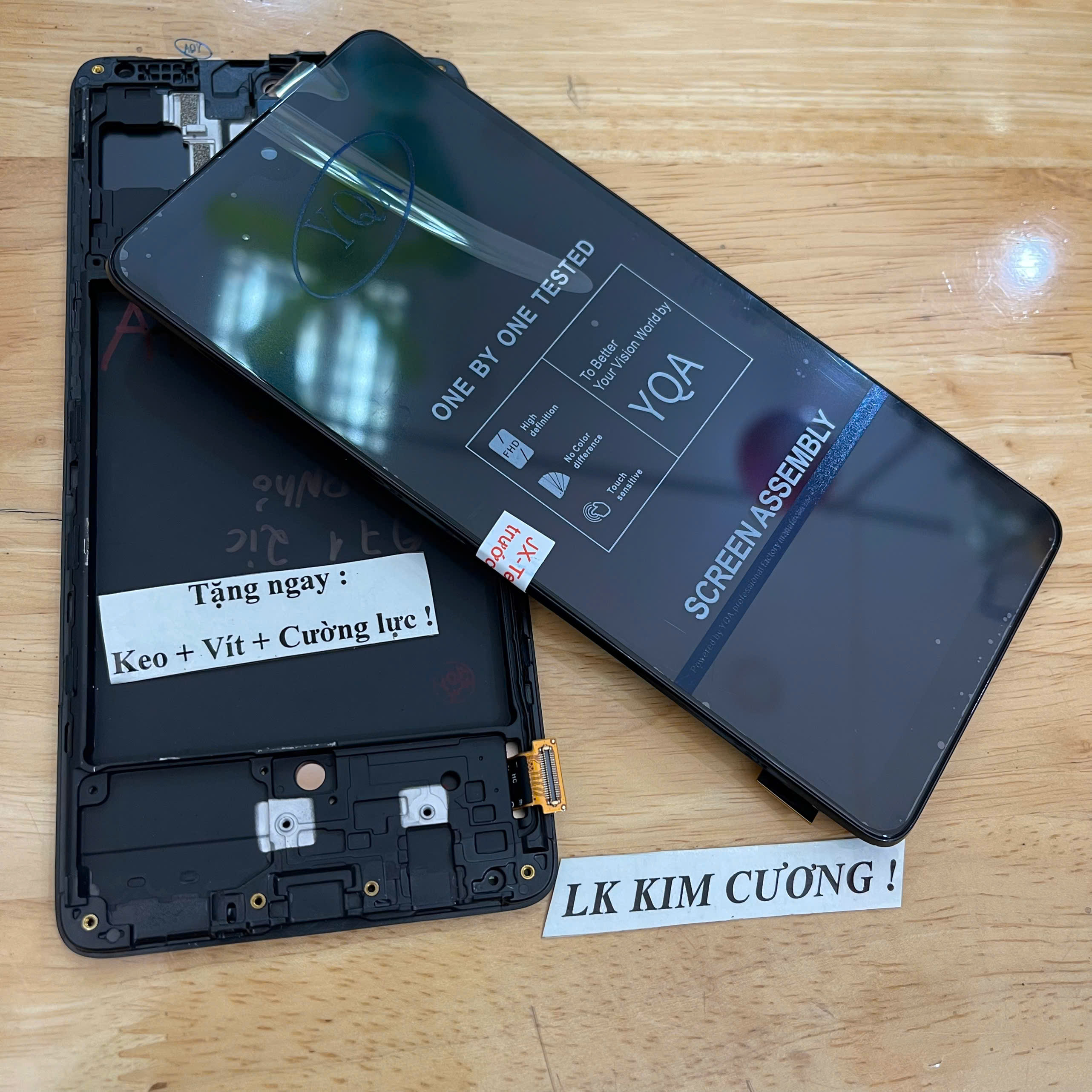 Màn hình thay thế ss A71 - PHÔI NHỎ - liền khung - OLED (2IC)
