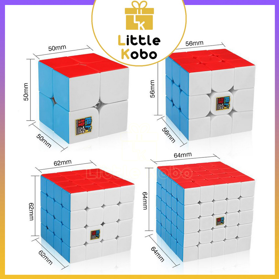 Bộ Sưu Tập Rubik Không Viền Stickerless MoYu MeiLong 2x2 3x3 4x4 5x5 Hàng Đẹp Xoay Trơn Siêu Bền Rubic Đồ Chơi Trí Tuệ Trẻ Em Phát Triển Tư Duy - Little Kobo