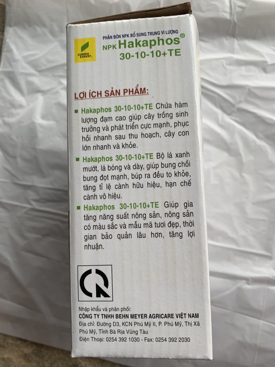 Phân bón lá NPK Hakaphos 30-10-10+TE (250gr/gói)