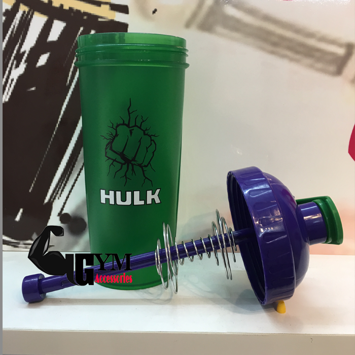 Bình nước thể thao bình lắc shake bottle Super Hero
