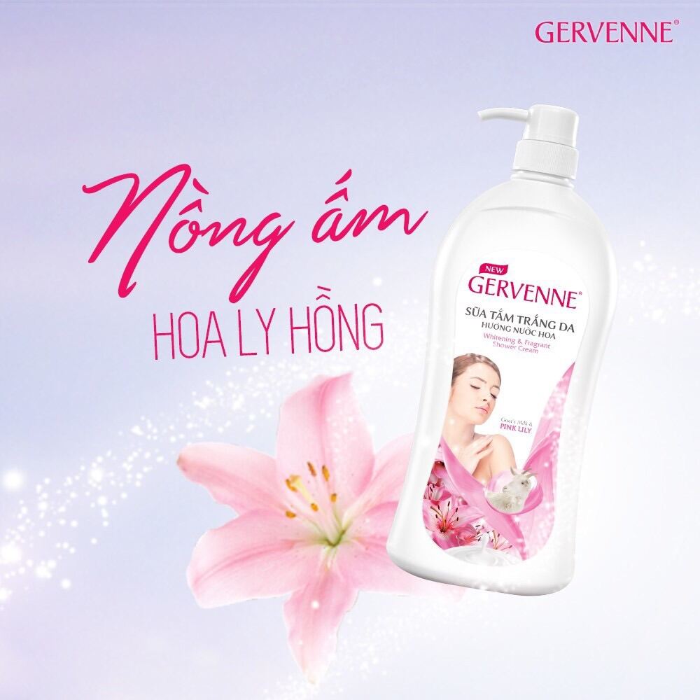 Sữa Tắm Dê Trắng Da Gervenne Chai 1.2L( có 3 mùi)