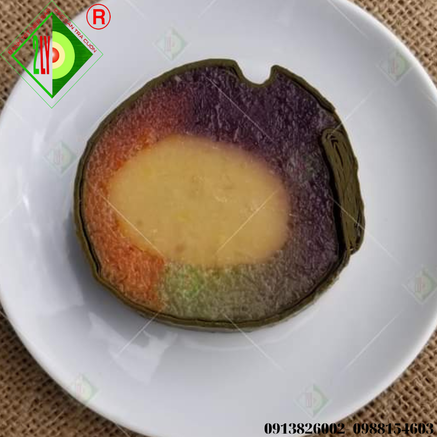 Bánh Tét Sắc Nhân Đậu Chay[Bánh tét Trà Cuôn Hai Lý tại Trà Vinh]
