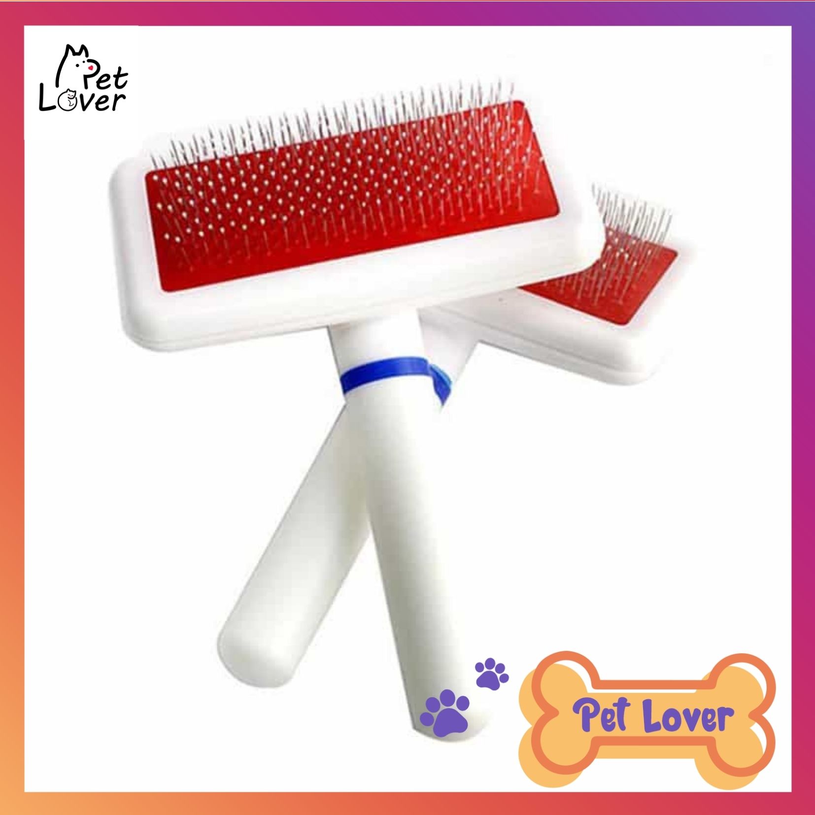 Wool brush dog cat square, dog comb