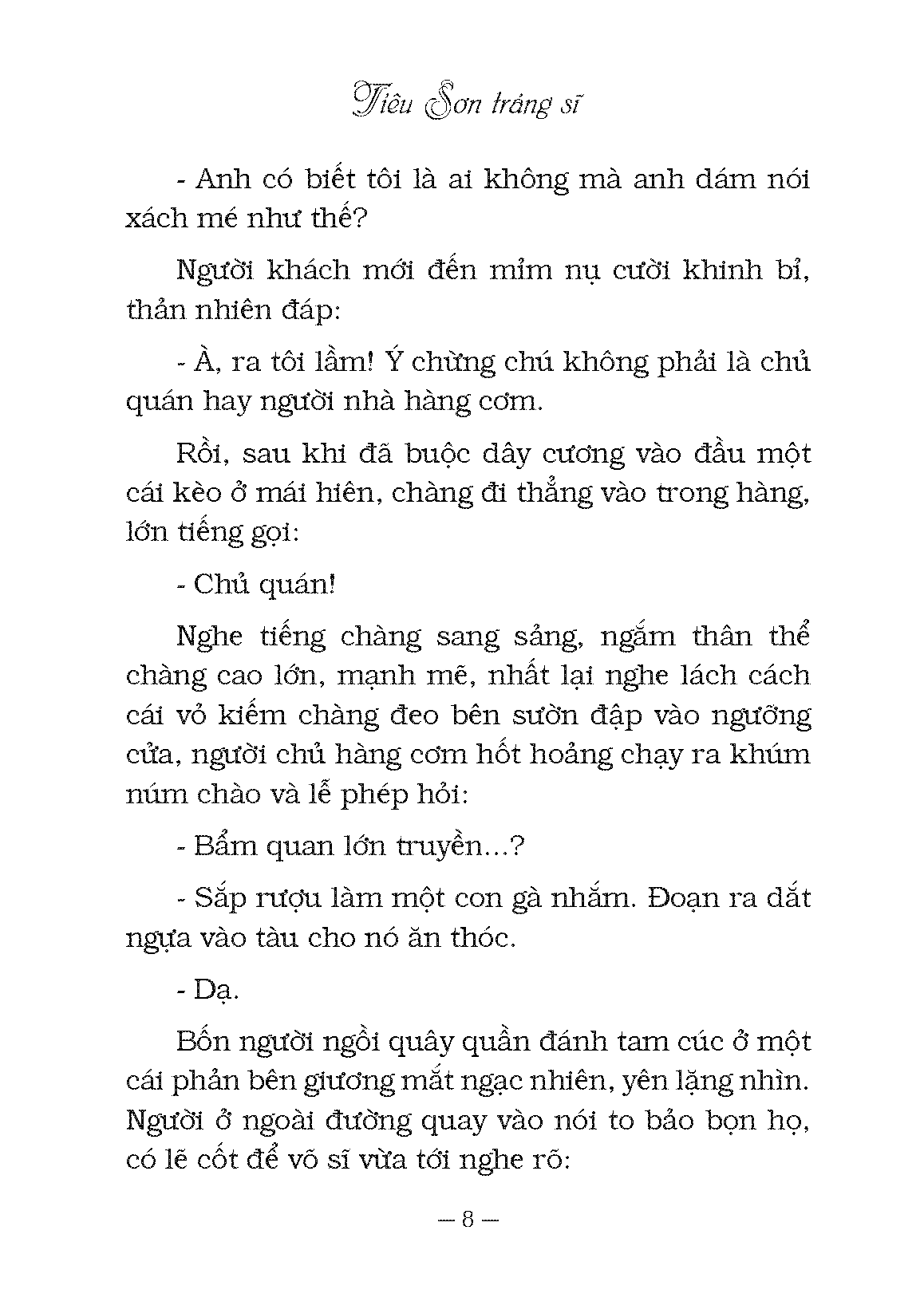 Sách - Tiêu sơn tráng sĩ (In theo bản của NXB Đời Nay, 1940)