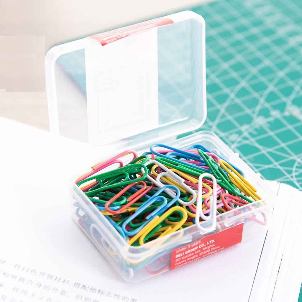 Kẹp giấy / Ghim cài nhiều màu - 1 hộp
