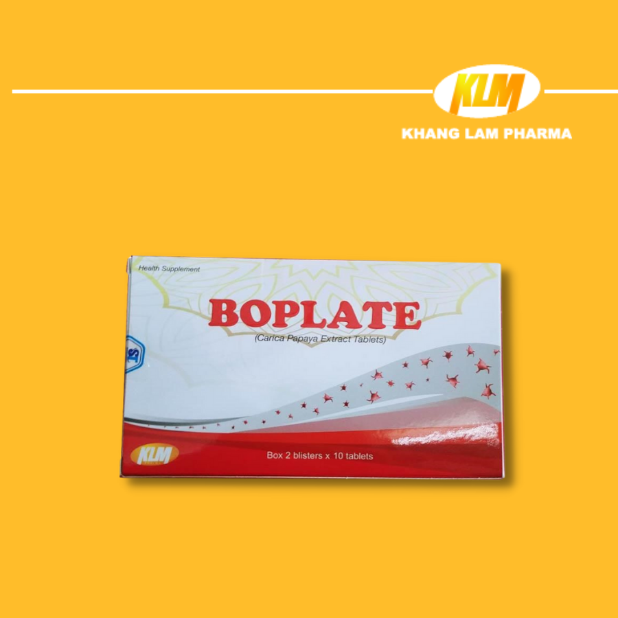 BOPLATE - Thực phẩm bảo vệ sức khỏe, giải pháp cho bệnh tiểu cầu thấp