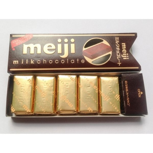 Kẹo Socola Meiji Chocolate Đen, Sữa Thanh 41g