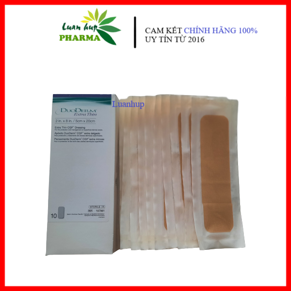 10 Miếng dán Duoderm Extrathin 5x20cm chính hãng ConvaTec UK