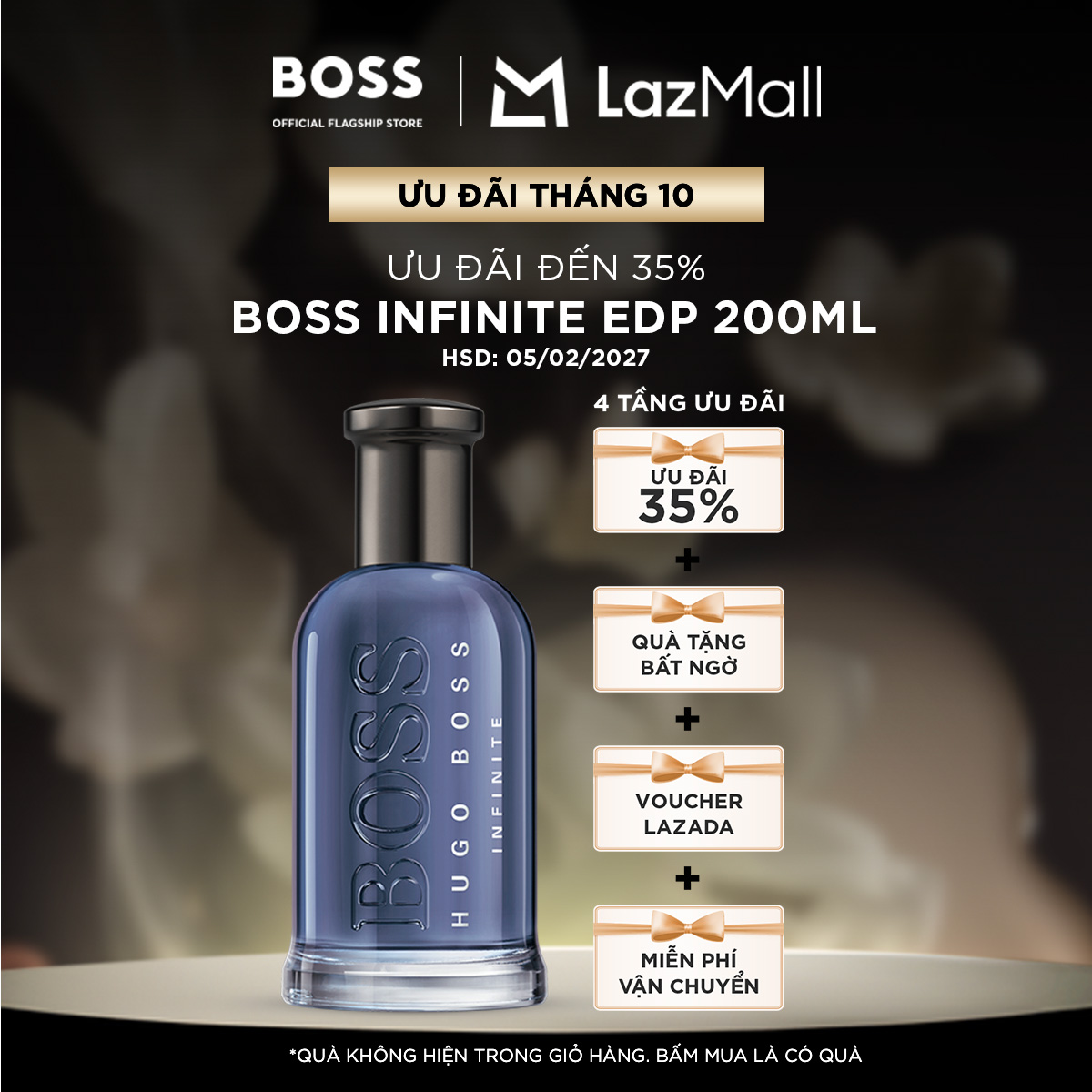 [Clearance Sale] Men's Perfume Boss Bottled Infinite Edp 200ml