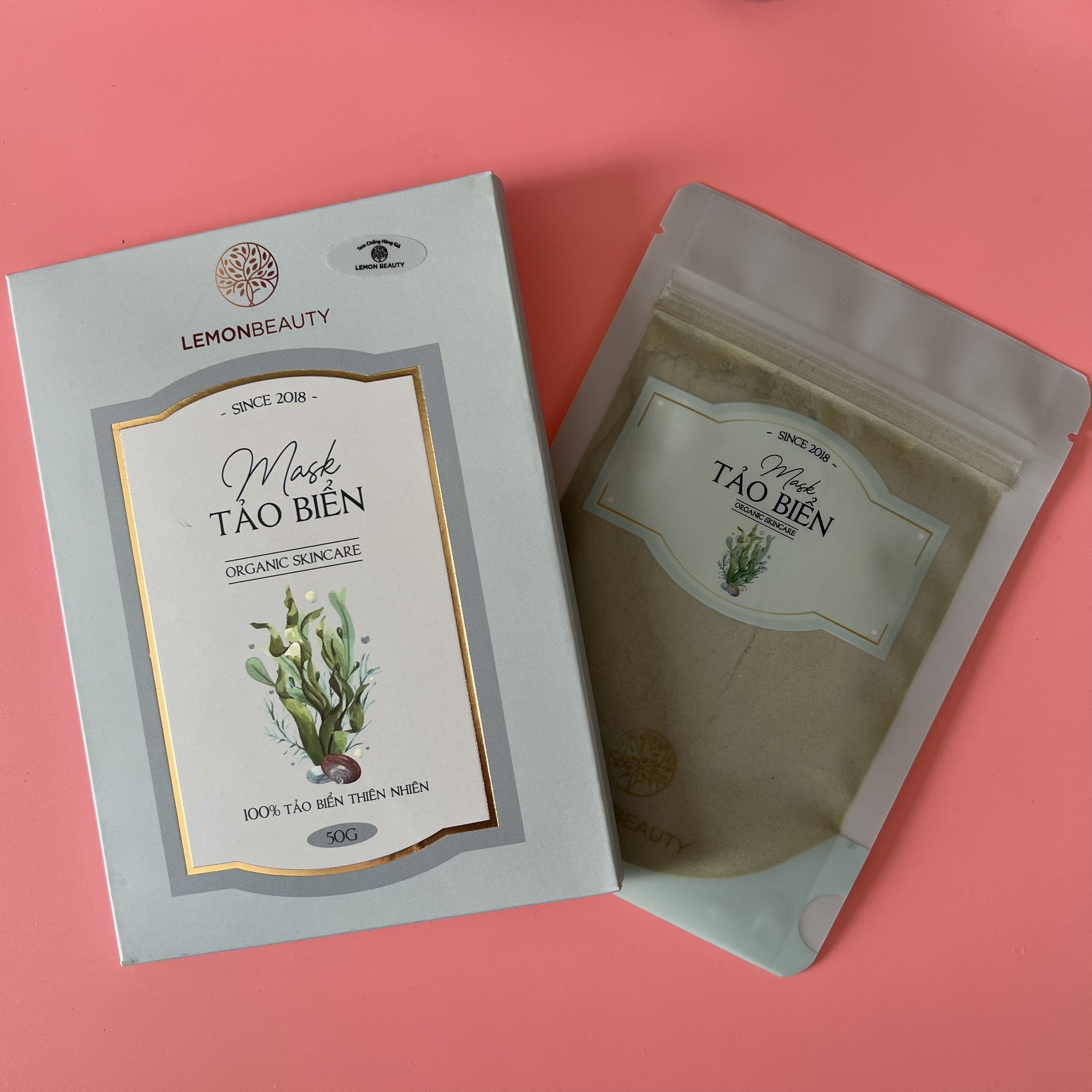[SALE XẢ KHO] MẶT NẠ KHỔ QUA RỪNG/TẢO BIỂN LEMON MASK (TẶNG CỌ VÀ QUE ĐẮP)