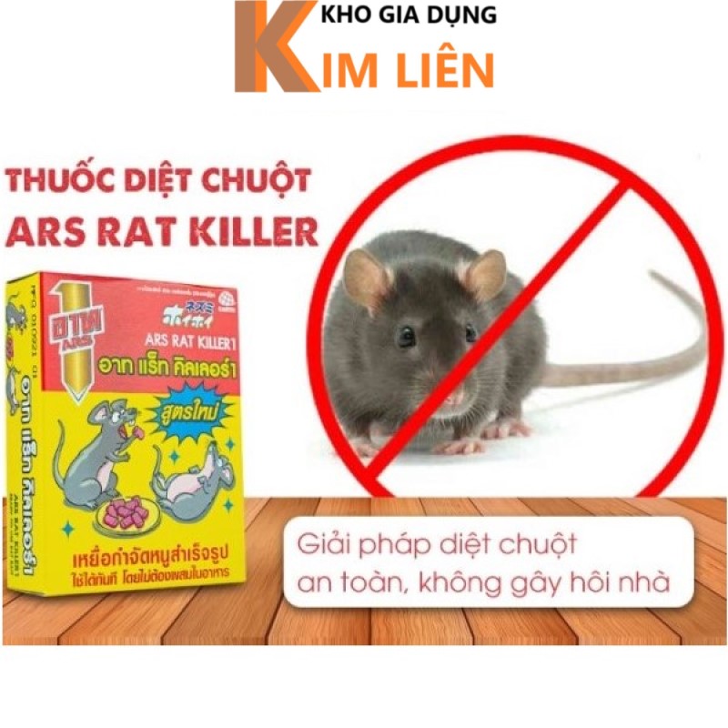Thuốc viên diệt chuột ARS Rat Killer Thái Lan (Hộp 80gr)