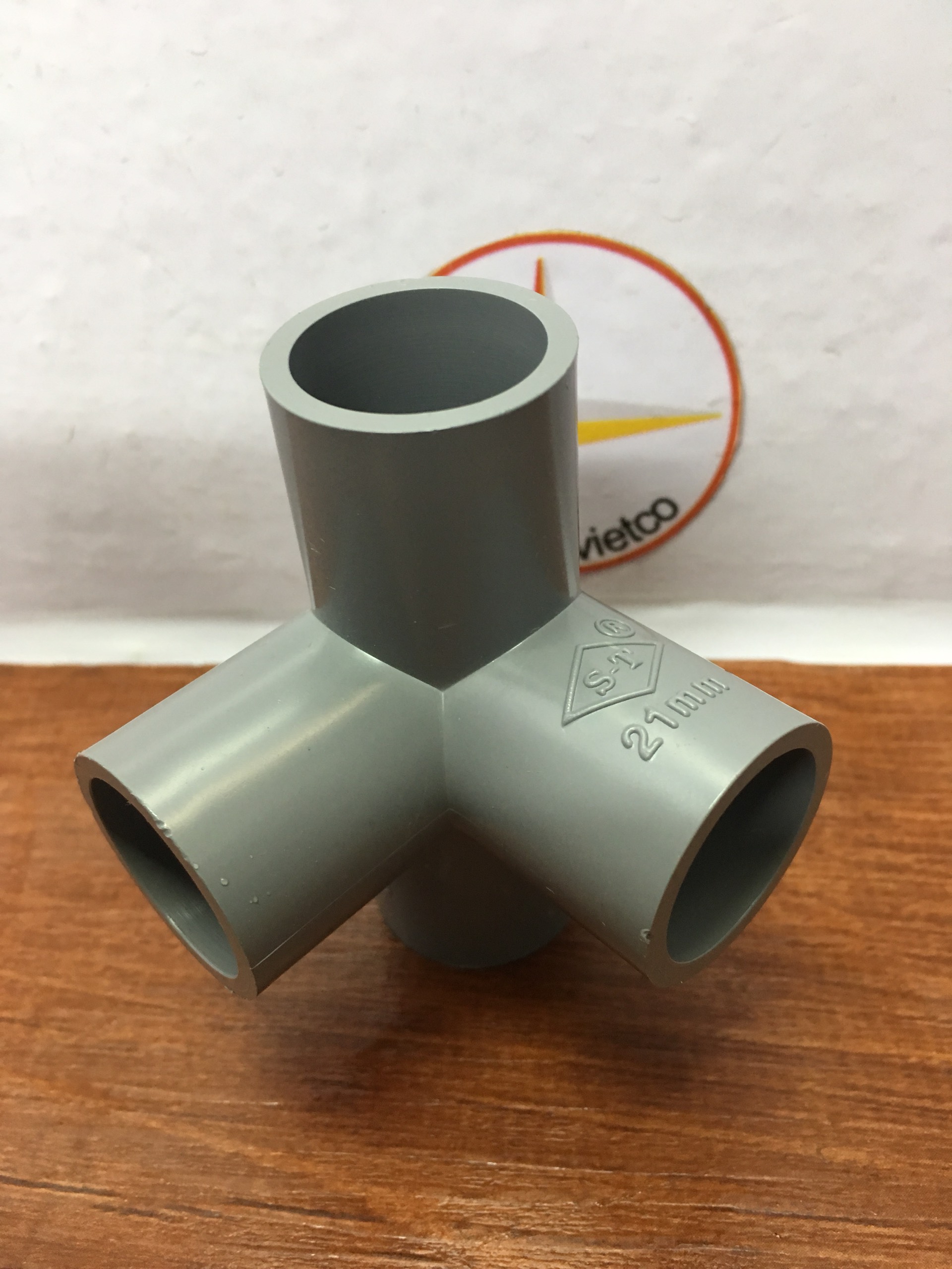 4-Way Corner Angle Pieces (Corner Cross) Phi 27 (5 Pieces)