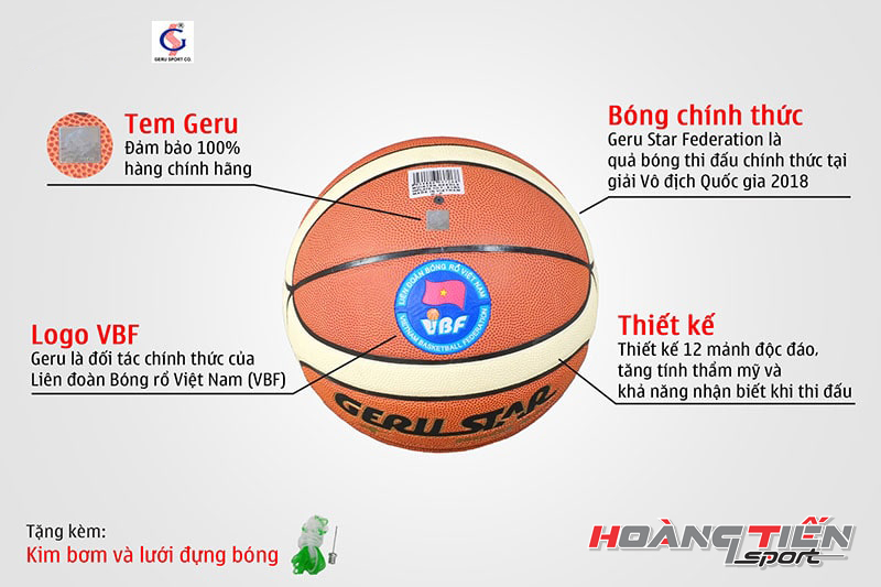 Quả bóng rổ Geru Star Federation số 7