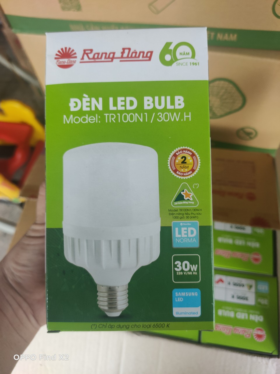 Bóng led trụ 30w rạng đông - xài chip led samsung
