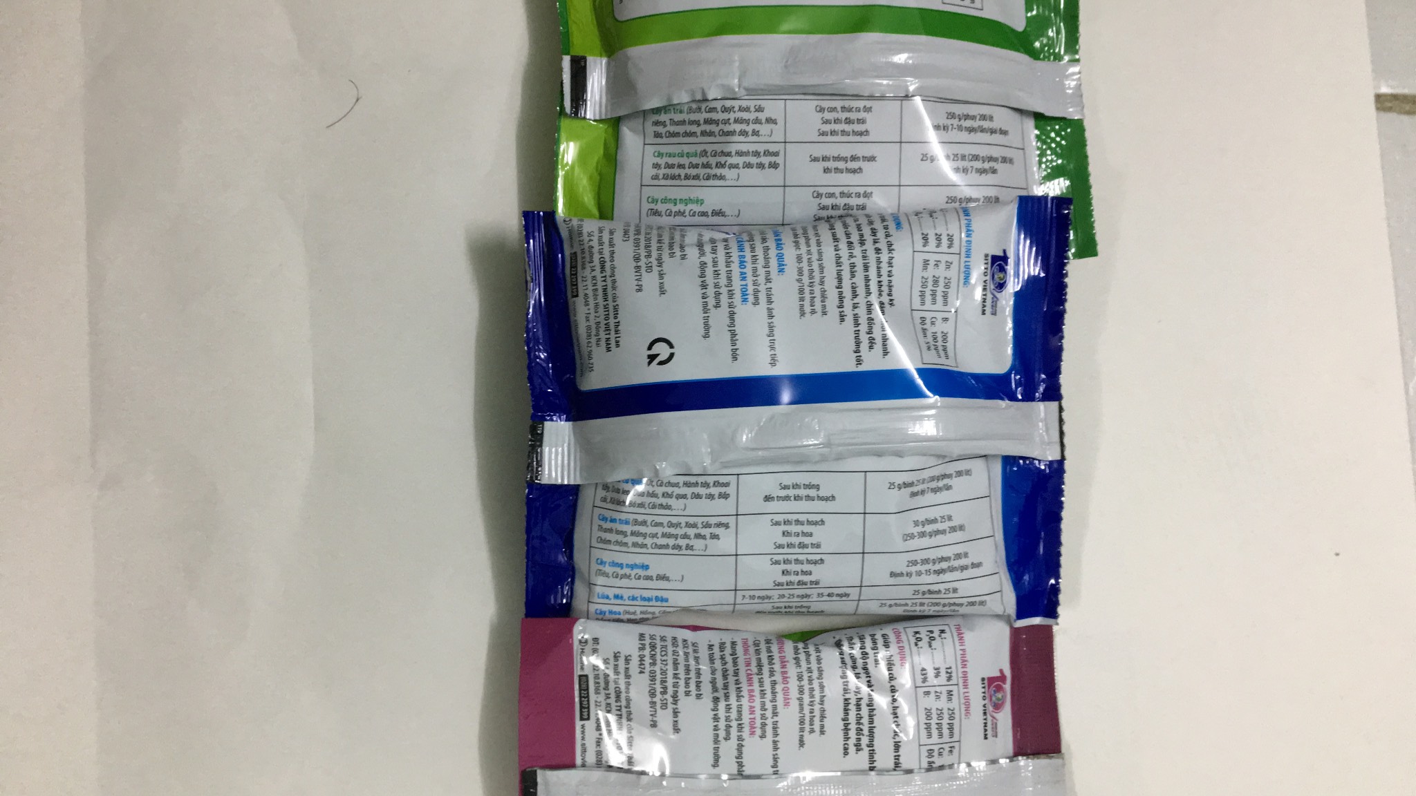 Phân bón NPK Thái Lan Sitto FOPRO gói 100gr