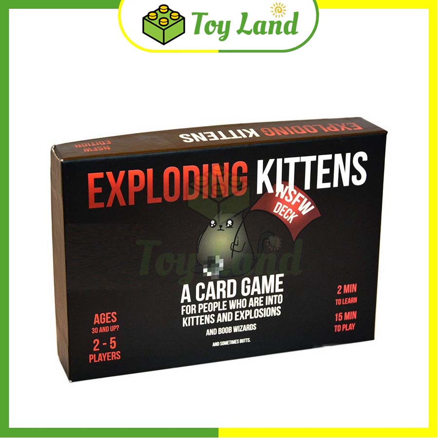 [Hộp Cứng Trắng 16+] Bài Mèo Nổ Việt Hóa Exploding Kittens Board Game 154 Lá Chất Giấy Dày Chống Nước