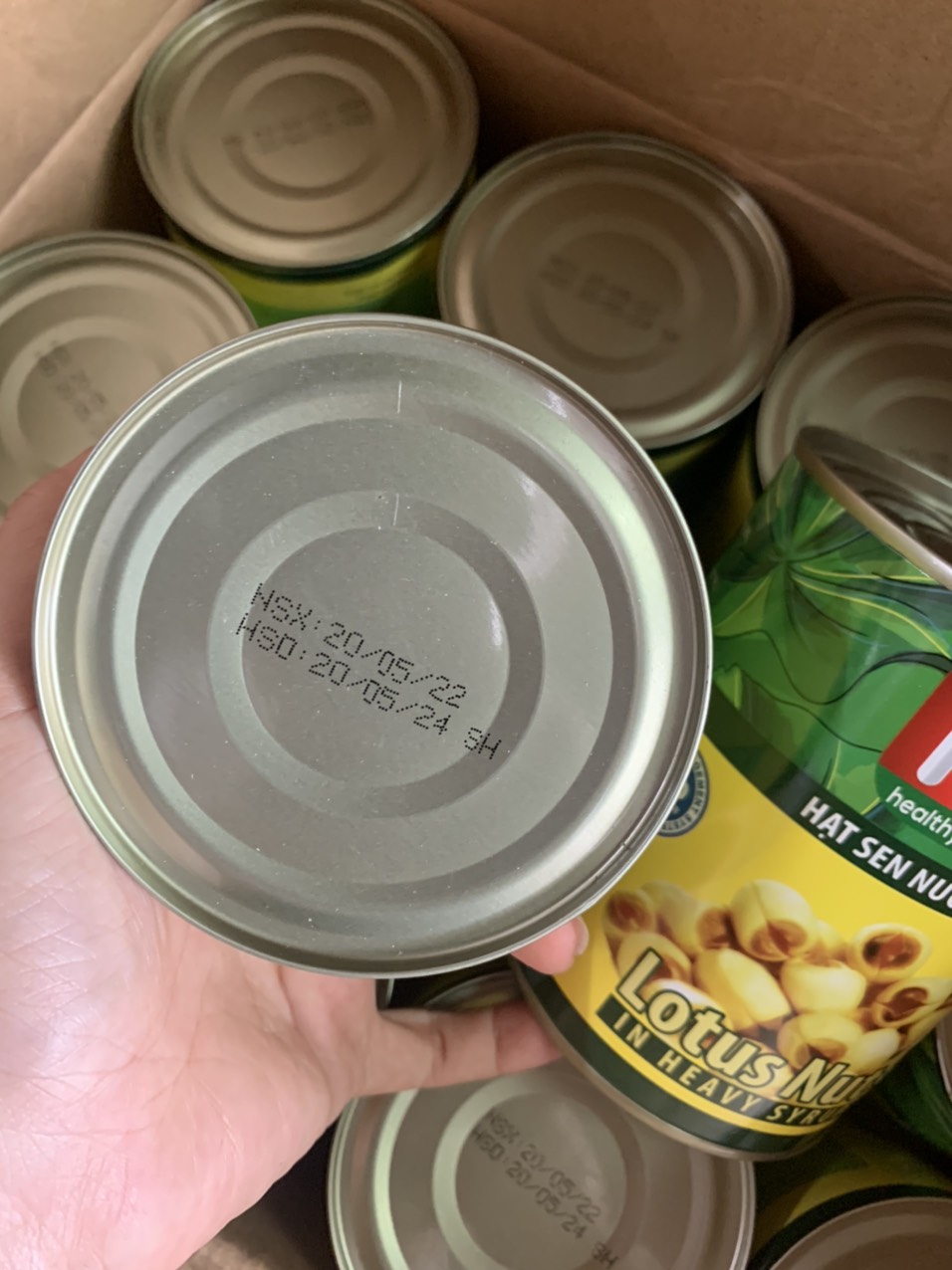 Hạt sen nước đường NIF - Lon 560gr