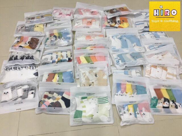 Set 5 đôi vớ bé trai , set 5 đôi tất cotton cho bé