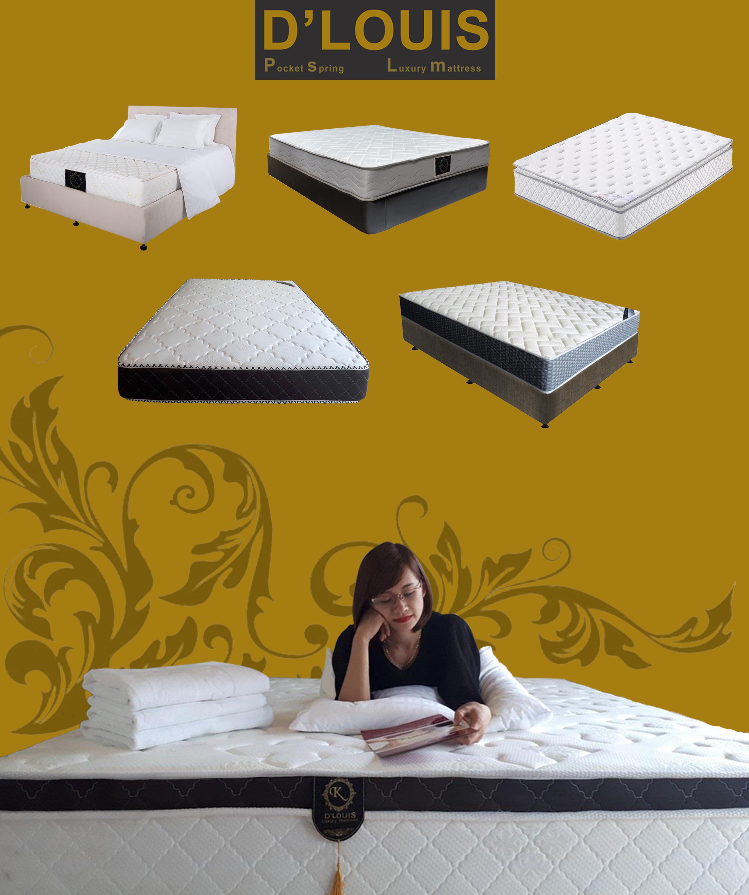 ĐỆM LÒ XO CAO CẤP D'LOUIS