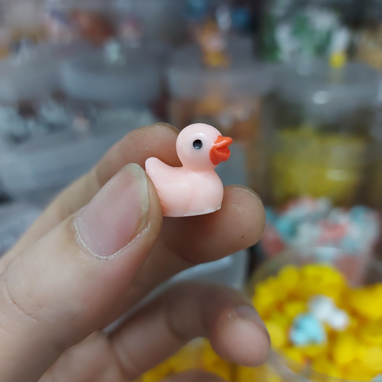 Phụ kiện trang trí tiểu cảnh: Mẫu vịt mini * 5 con