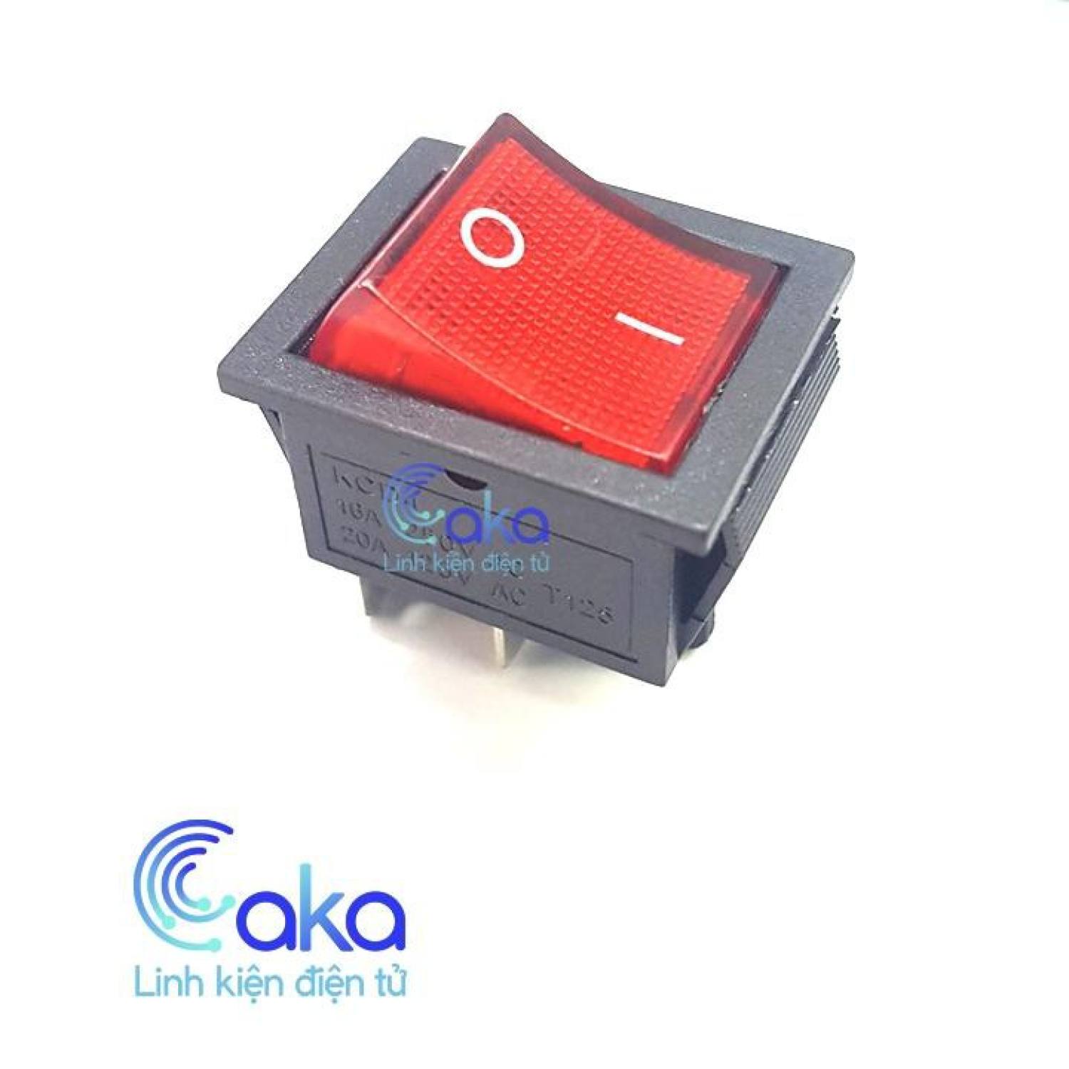 Công Tắc Bập Bênh KCD4 4 Chân Bật Tắt ON-OFF 16A 250V Có Đèn