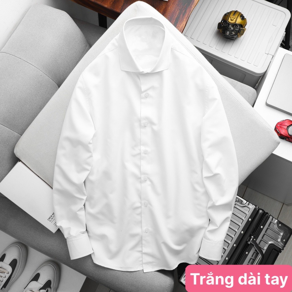 Áo somi nam mẫu trơn tay dài ôm body trẻ trung, lịch lãm sang trọng thời trang cao cấp BINSTORE94_BST121