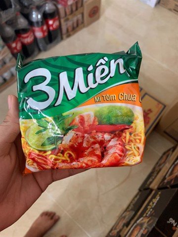 Thùng 30 gói mì 3 Miền tôm chua cay 65g
